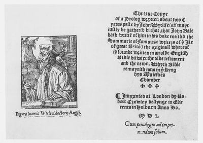 John Wycliffe (1328-84) by English School